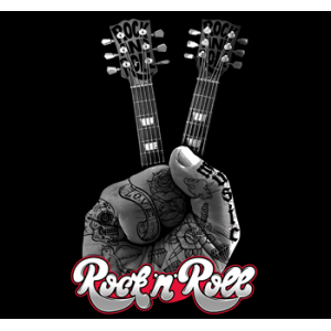 Camiseta Rock'n roll guitar