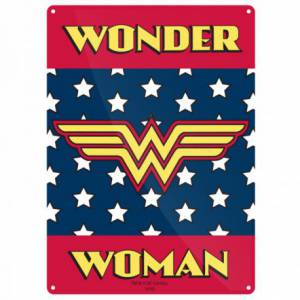 Placa metálica Wonder Woman...