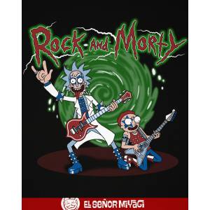 Camiseta Rock and Morty -...
