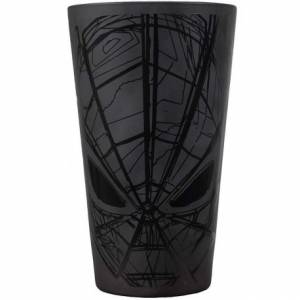 Vaso Spiderman logo negro -...