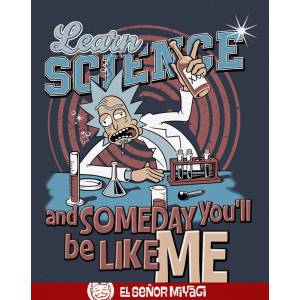 Camiseta Rick science -...